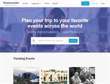 Tablet Screenshot of eventraveler.com